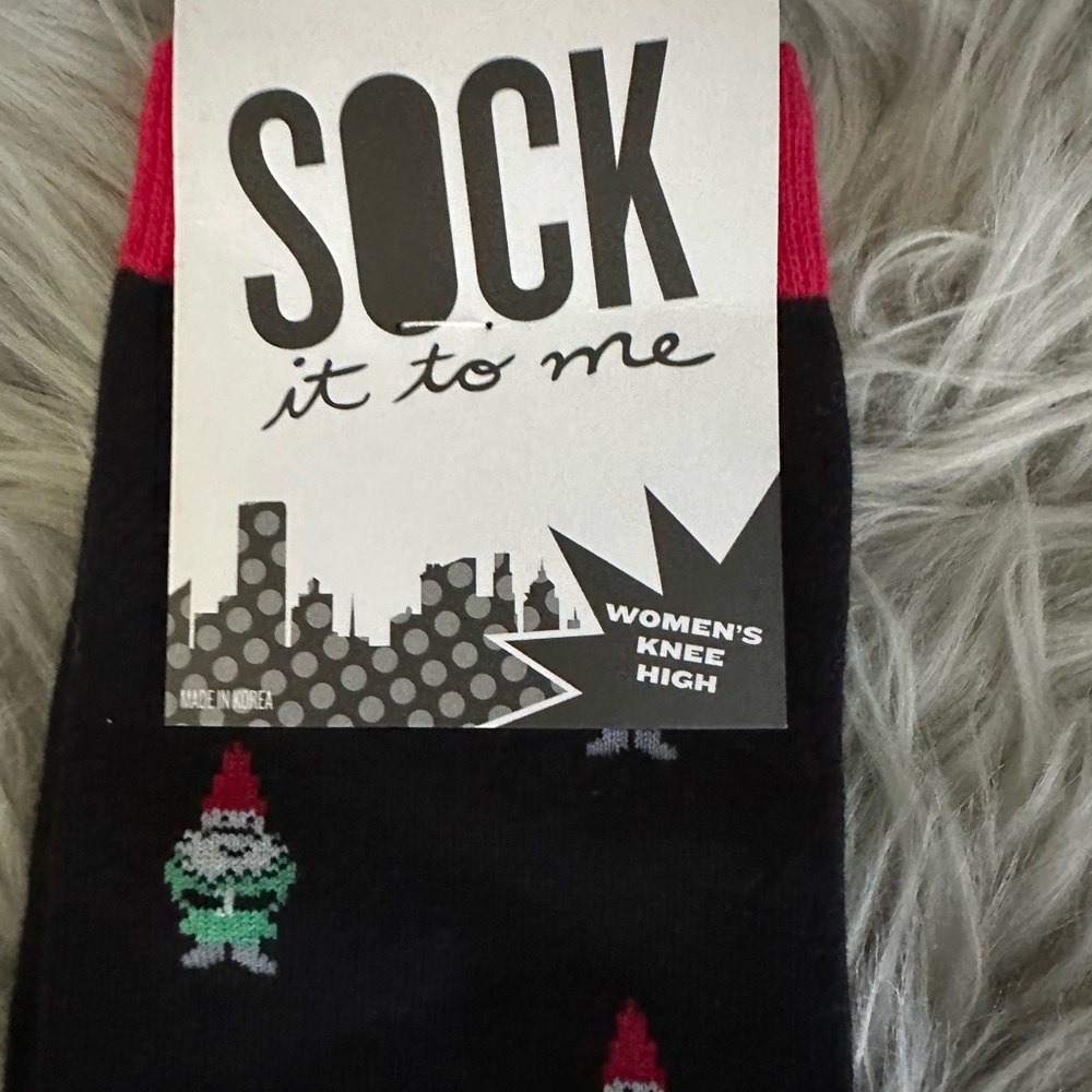 Sock it to me gnome socks NWT - Picture 2 of 4